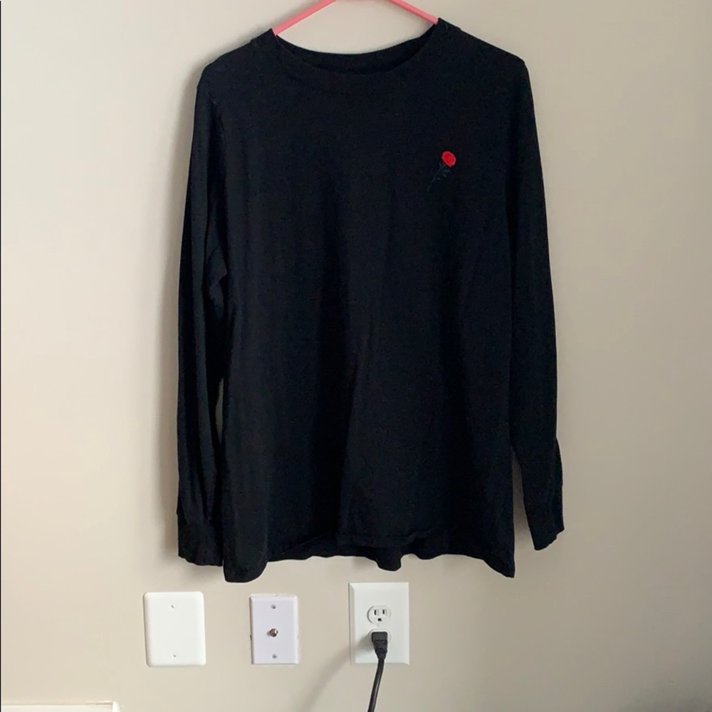 Black Rose long sleeve shirt